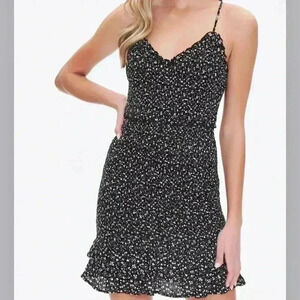 Forever 21 Black and White Patterned Mini Dress size small